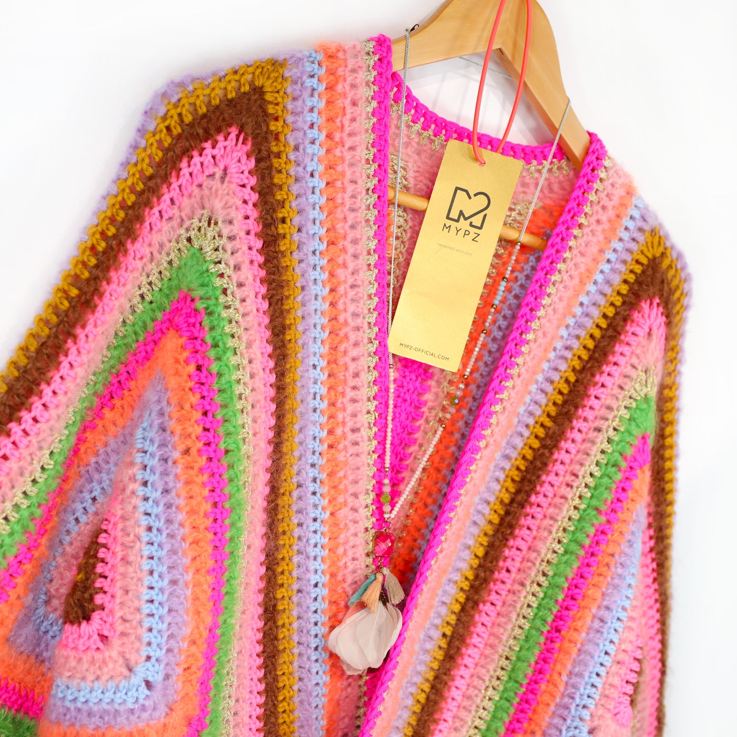 Crochet pattern - MYPZ Hexagon Cardigan Vibrant Soul (ENG-NL-DE)