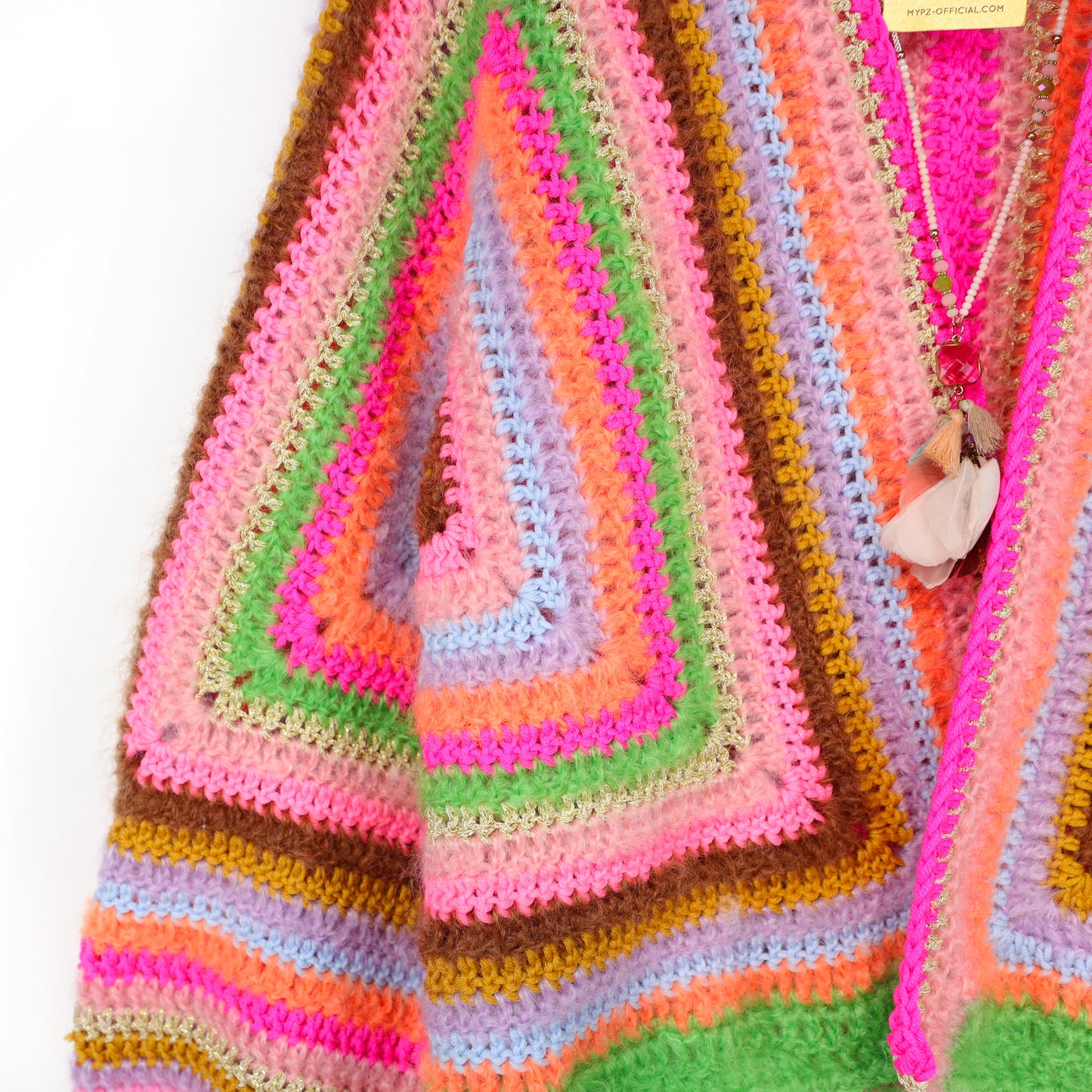 Crochet pattern - MYPZ Hexagon Cardigan Vibrant Soul (ENG-NL-DE)
