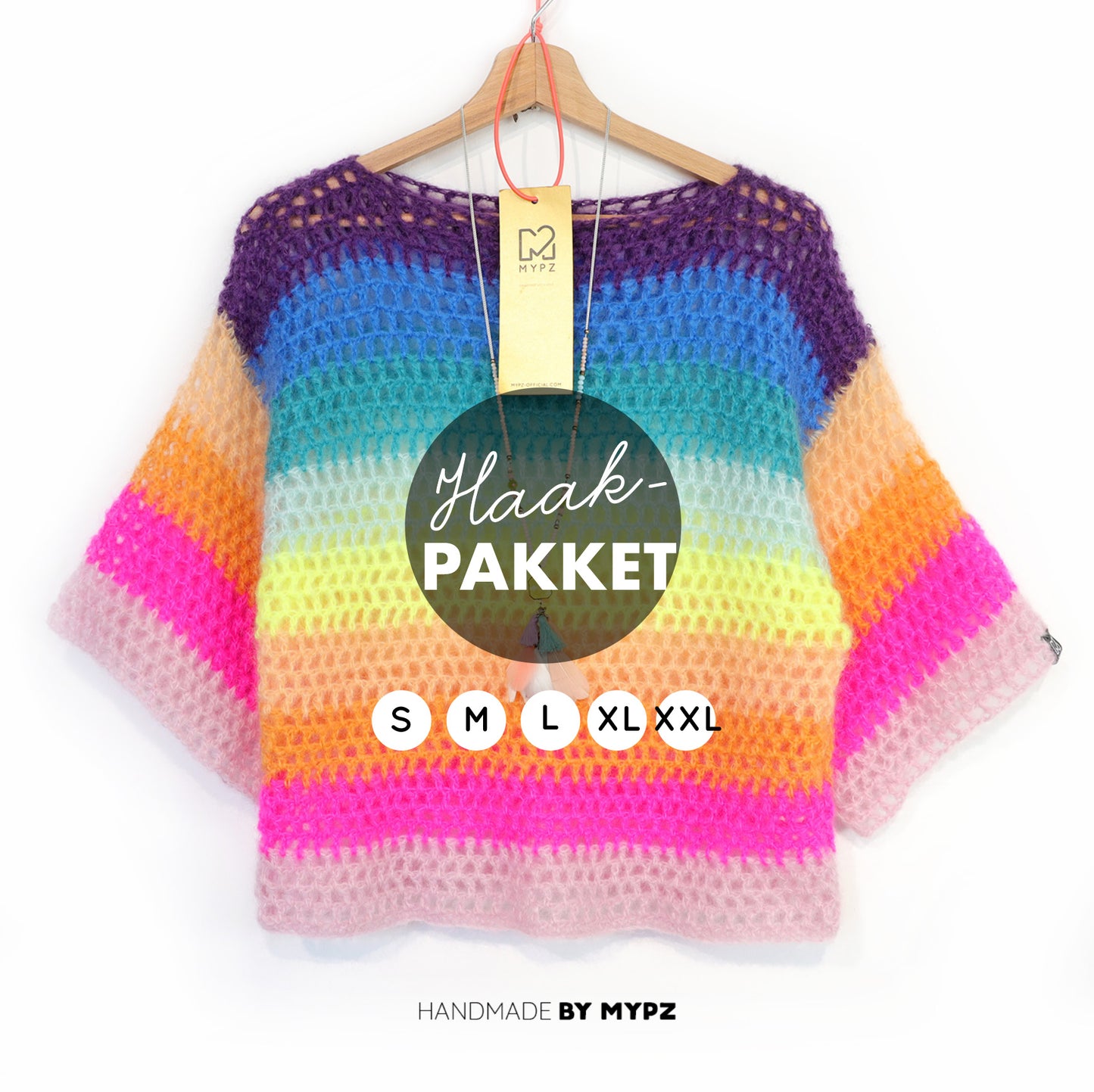 Crochet kit - Rainbow top