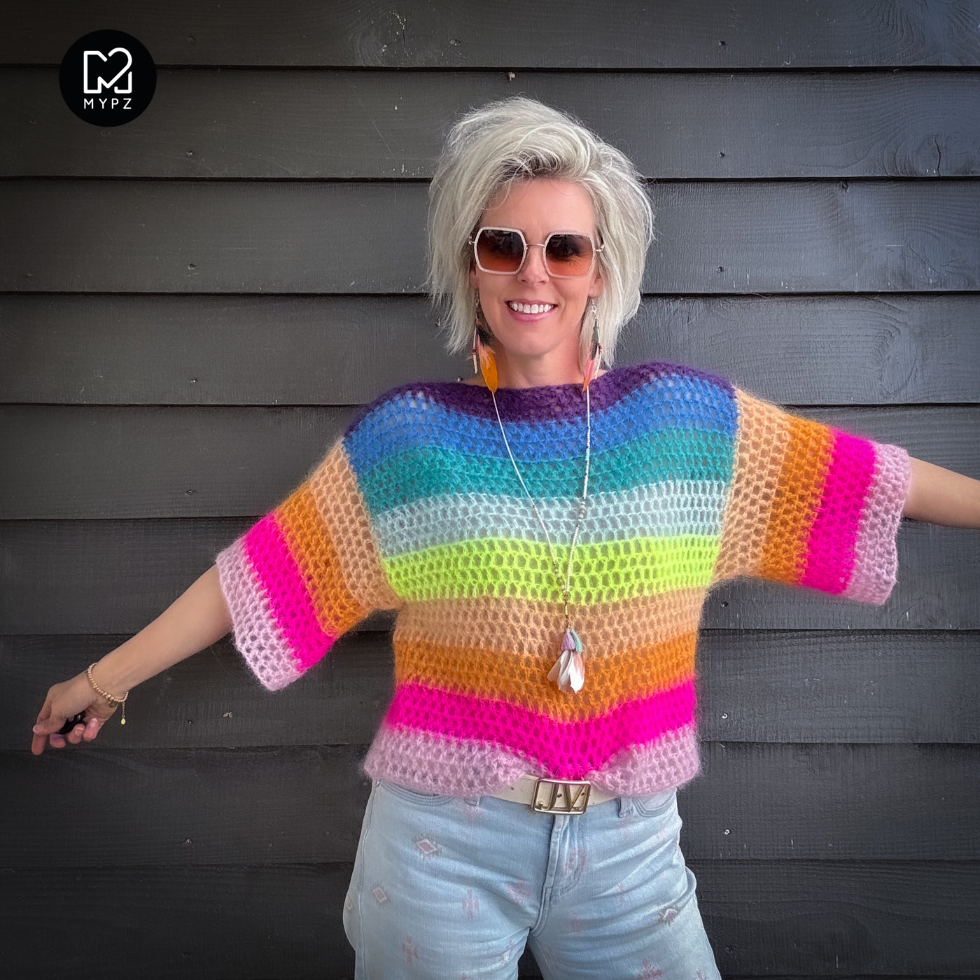 Crochet kit - Rainbow top