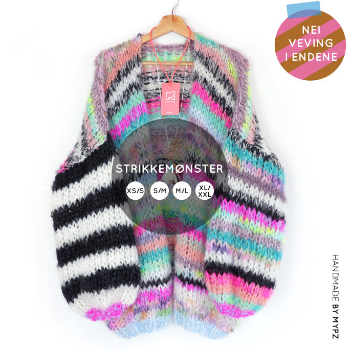Strikkemønster – MYPZ Chunky Mohair Cardigan Indian Summer No.15 (NO)