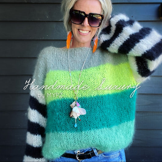 MYPZ basic light mohair pullover KIM no10 beginner