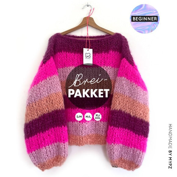MYPZ breipakket basic chunky-trui gebreid beginner Lauren