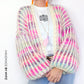 Knit Pattern – MYPZ Chunky Mohair Rib Cardigan Dusty-Pink No.12 (ENG-NL)