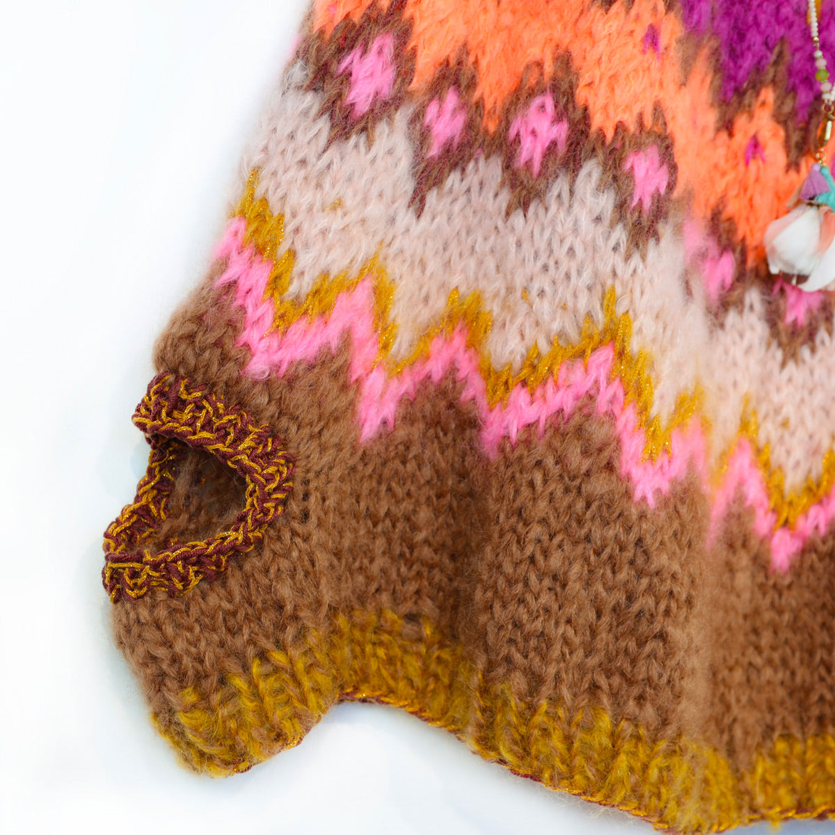 Knit pattern – MYPZ Chunky Topdown Mohair Poncho Brownberry No.12 (ENG-DE-NL-ES-FR-IT-DA-SV-NO)