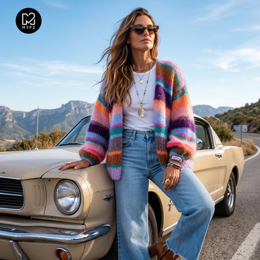 Knitting kit – MYPZ Basic Light Mohair Cardigan Florence No10 (ENG-NL-DE)