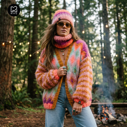 Knit pattern – Chunky Mohair Jacket Flora No.12 (ENG-DE-NL-ES-FR-IT-DA-SV-NO)