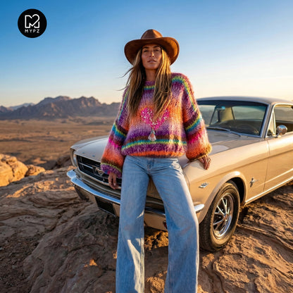 Knit pattern – MYPZ Short Chunky Pullover Neon Hearts No15 (ENG-NL-DE)