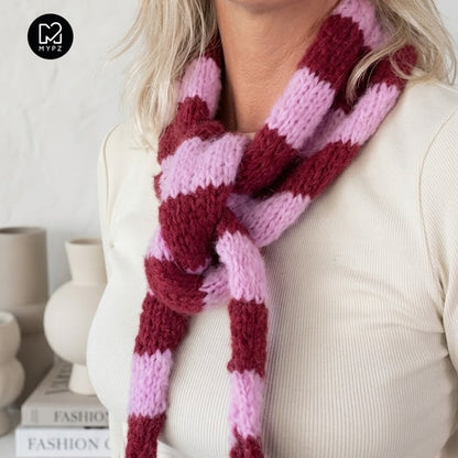 Knitting Kit –  Scarf Sandy (ENG-NL-DE-ES-FR-IT-NO-DA-SV)