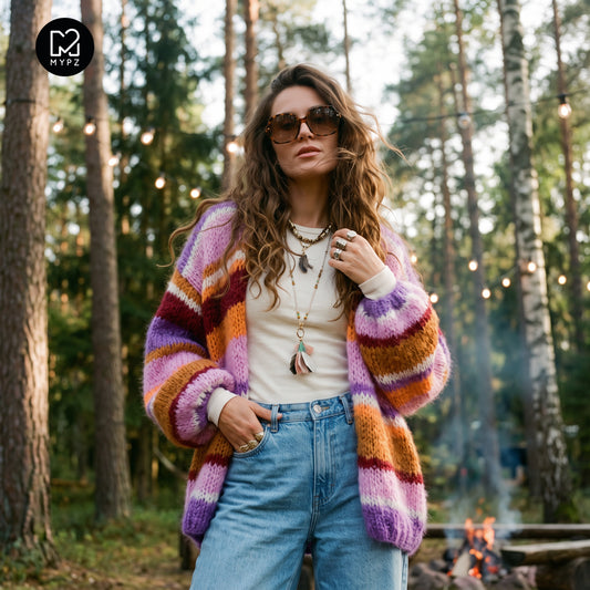 Knitting kit – MYPZ Light Alpaca Cardigan Sweet Hugs No10 (ENG-DE-NL-ES-FR-IT-DA-SV-NO) 