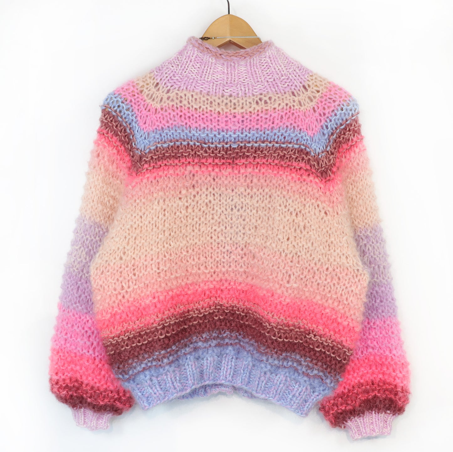 Knitting Kit – MYPZ top-down bomber cardigan Blush en Rouge No10 (ENG-NL-DE)