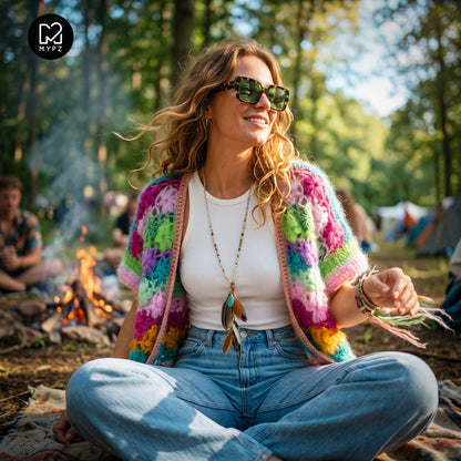 Crochet kit - MYPZ Wildflower cardigan (ENG-NL-DE-FR-ES)