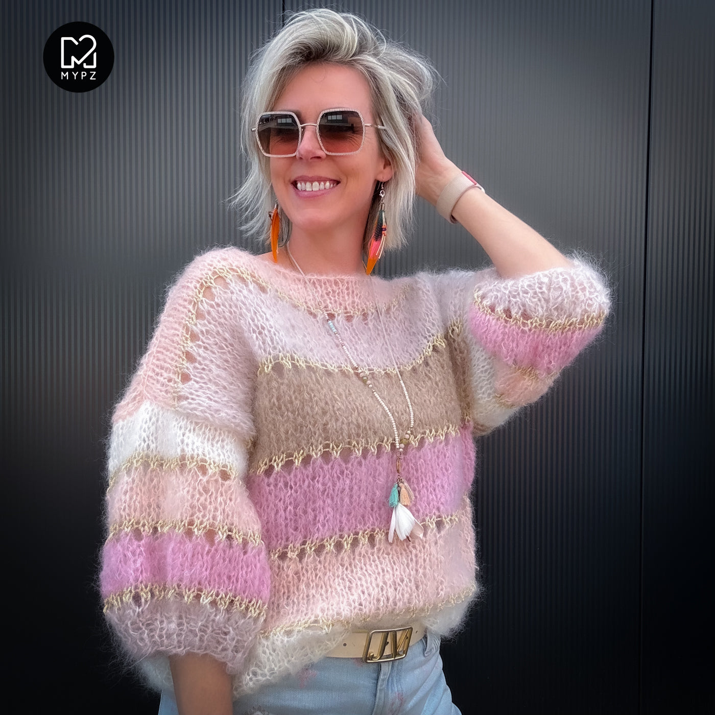 Knitting kit – MYPZ Basic Light Mohair Top Beige No10 (ENG-NL-DE-FR)