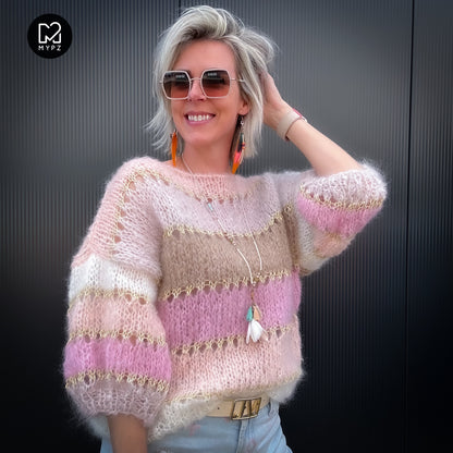 Knitting kit – MYPZ Basic Light Mohair Top Beige No10 (ENG-NL-DE-FR)