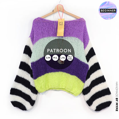 Knitting pattern – MYPZ  Light Alpaca Pullover Cloud Kiss No10 (ENG-NL-DE)