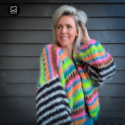 Knitting kit – MYPZ Light Mohair Cardigan Magic No10 (ENG-NL-DE)