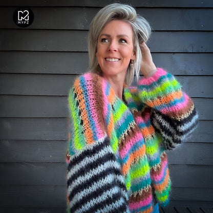 Knitting kit – MYPZ Light Mohair Cardigan Magic No10 (ENG-NL-DE)