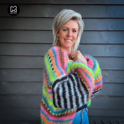 Knitting kit – MYPZ Light Mohair Cardigan Magic No10 (ENG-NL-DE)