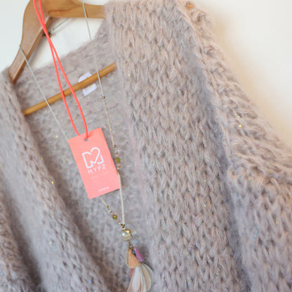 Knit pattern – MYPZ short basic chunky cardigan Sparkling No15 (ENG-NL-DE)
