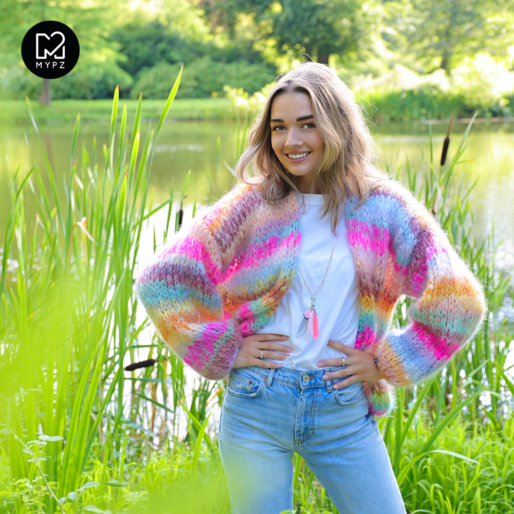 MYPZ Chunky Mohair Cardigan Bright Moments