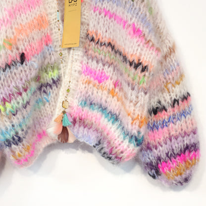 Knit pattern – MYPZ Chunky Mohair Cardigan Scrap Yarn No12 (ENG-NL-DE)