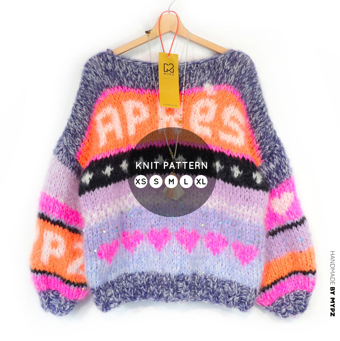 Knit pattern – MYPZ Chunky Mohair Pullover Après Ski No.9 (ENG-NL-DE)