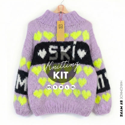 Knitting Kit – MYPZ Chunky Mohair Pullover Ski Crush No.9 (ENG-NL-DE)