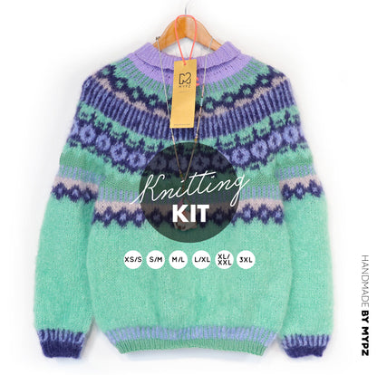 Knitting Kit – MYPZ top-down sweater Oceana No6 (ENG-NL-DE)