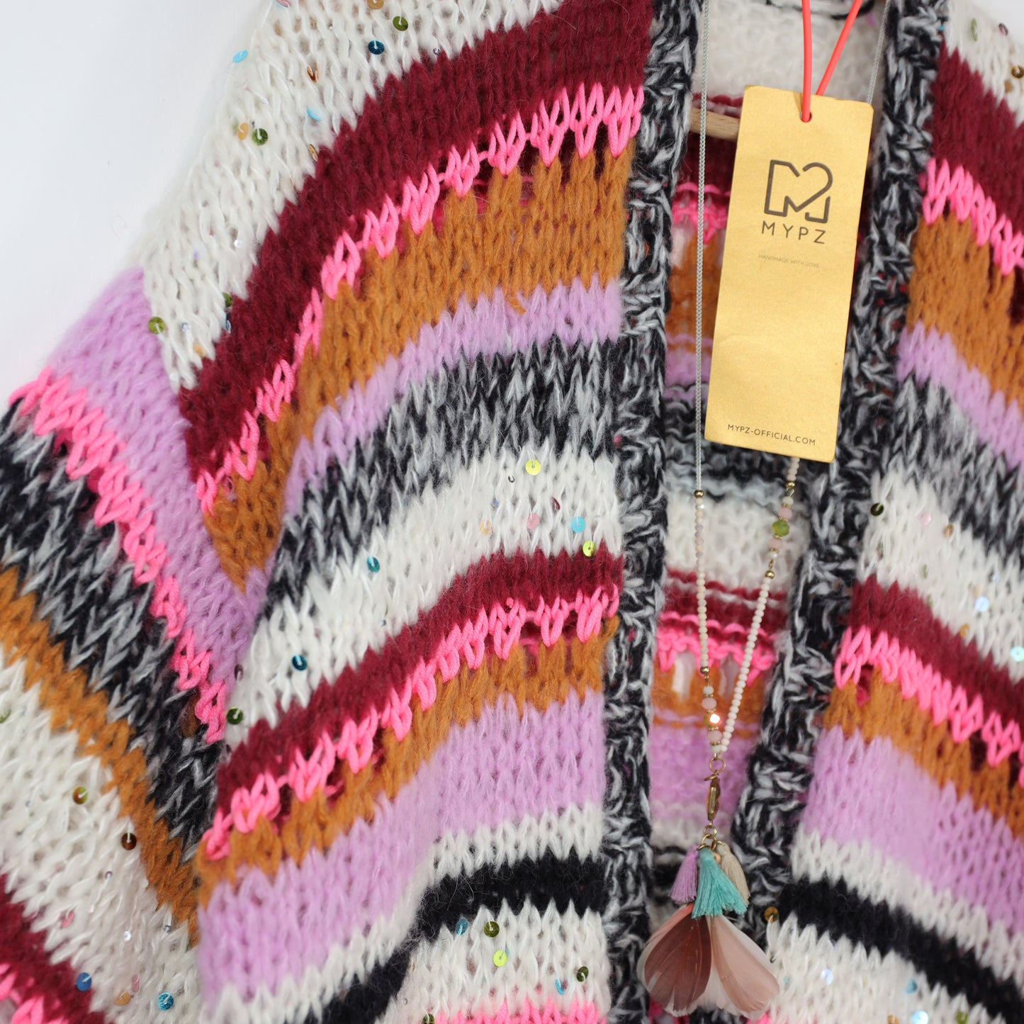 Knitting kit – MYPZ Light Alpaca Cardigan Twinkle Berry No10 (ENG-NL-DE)