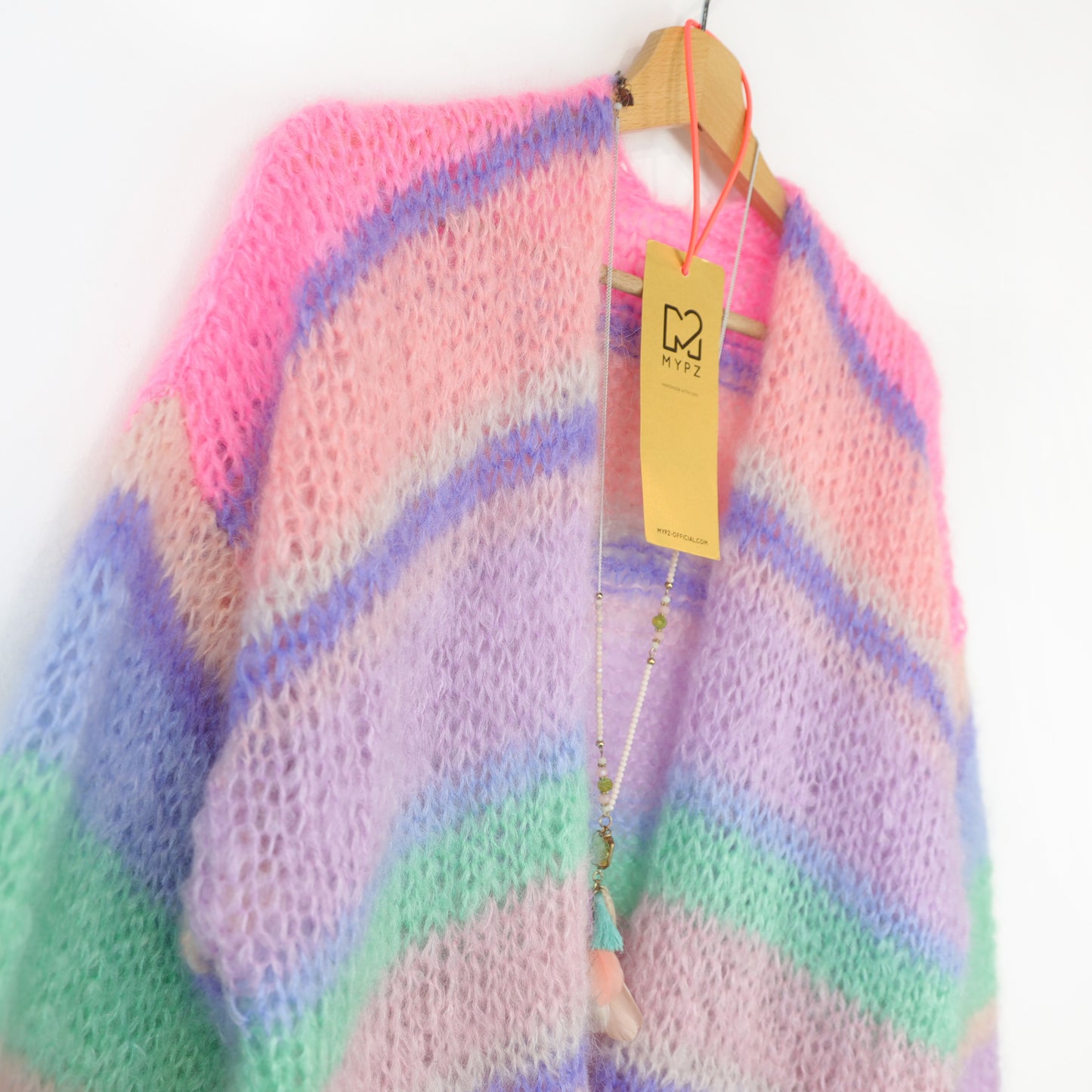 Knitting pattern – MYPZ Basic Light Mohair Cardigan Blaze & Berry No10 (ENG-NL-DE)