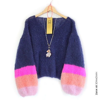 MYPZ Chunky Kidmohair DK – RAW Dark Blue