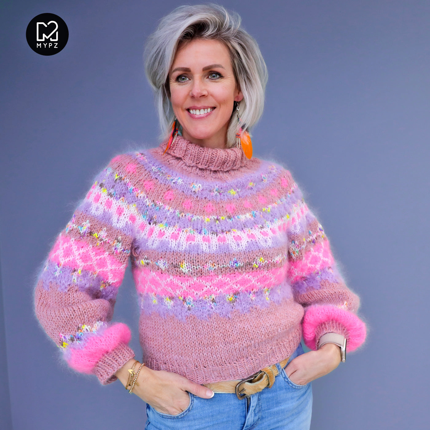 Knitting Kit – MYPZ Nordic top-down sweater Lovely No6 (ENG-NL)