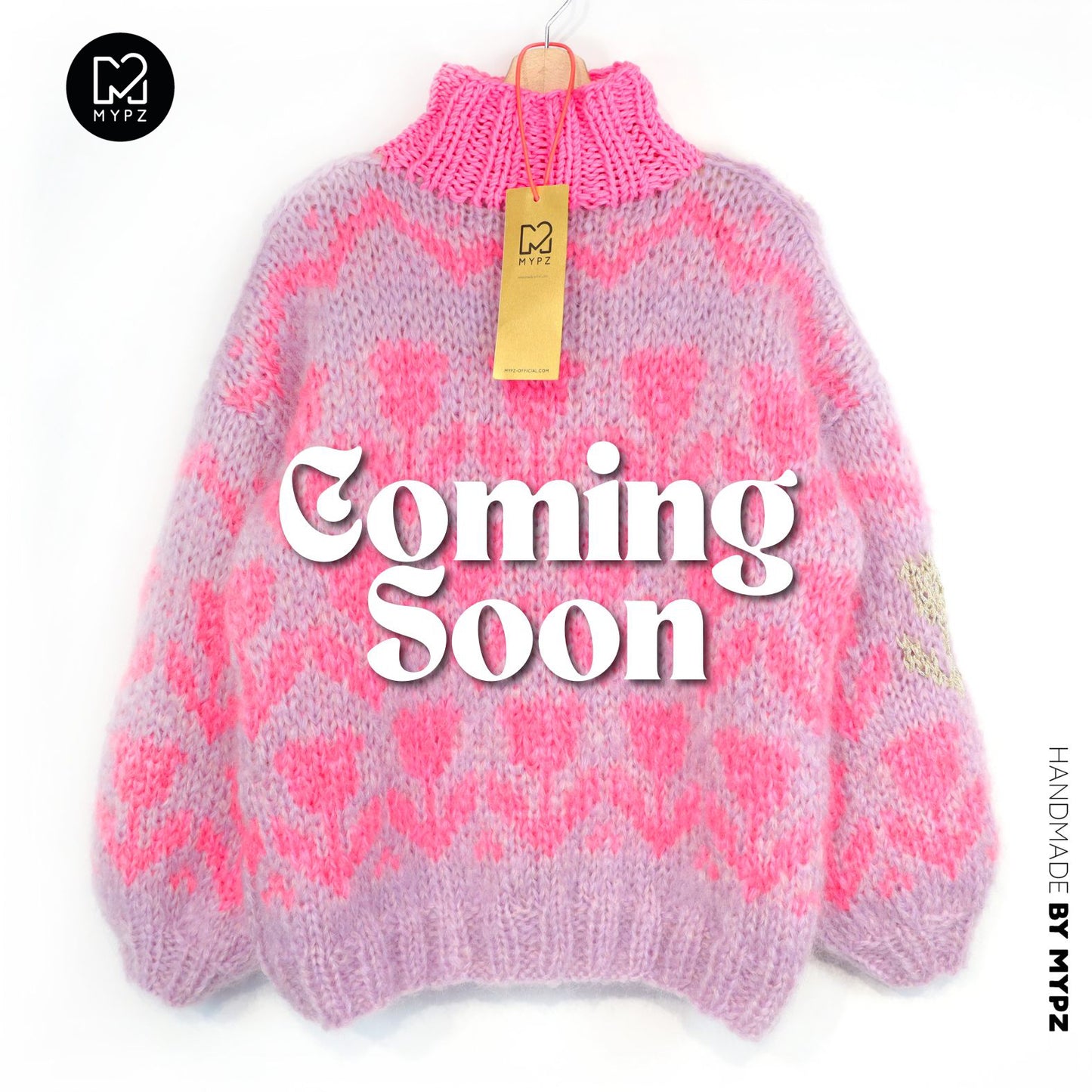 Knitting Kit – MYPZ Chunky Mohair Pullover Coral Tulips No.9 (ENG-NL-DE)