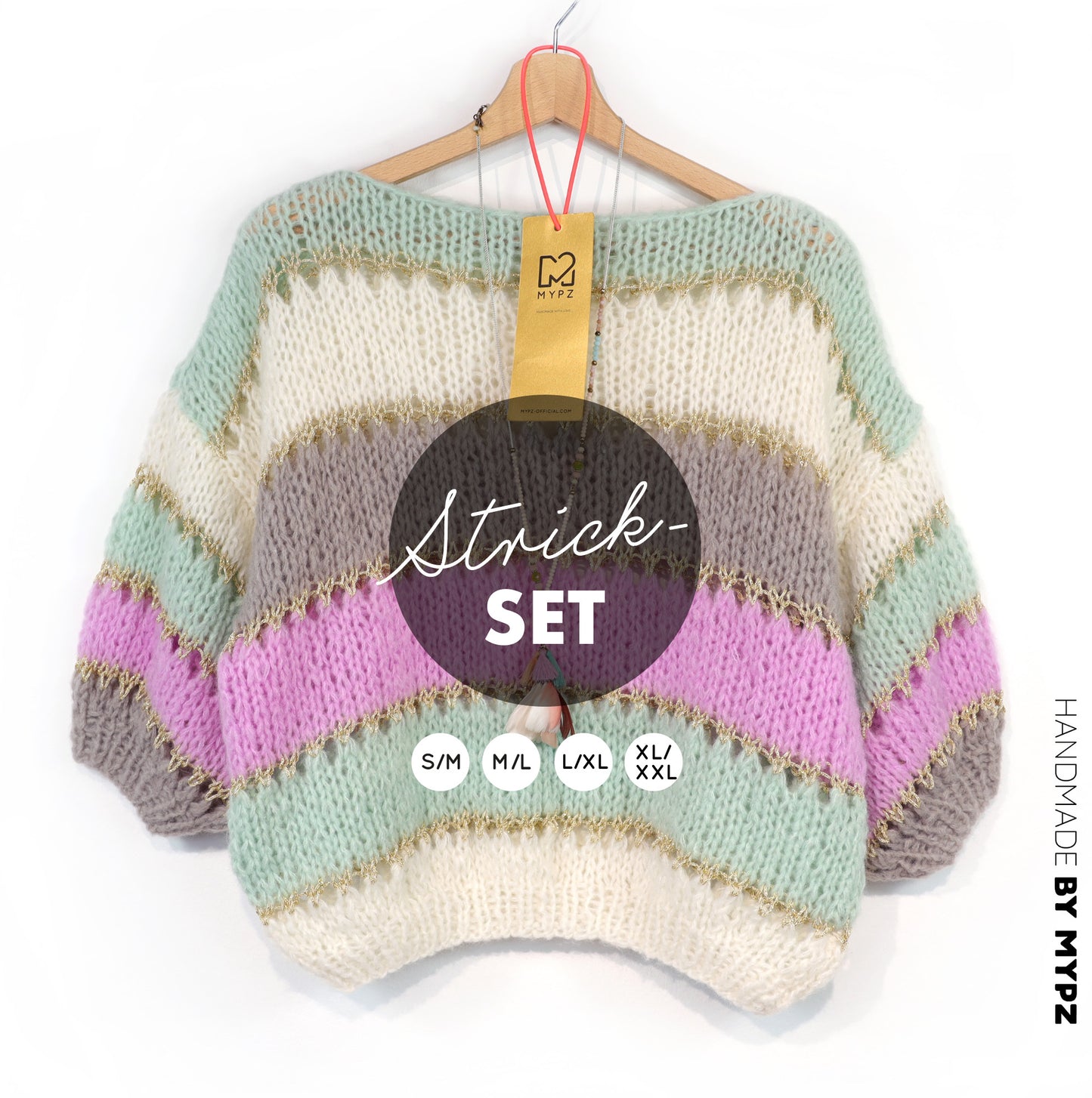 Knitting kit – MYPZ Light Alpaca Top Clouds No10 (ENG-NL-DE-FR)