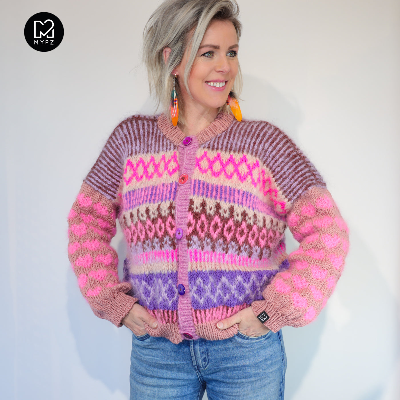 Knitting Kit – MYPZ Nordic cardigan True Love No6 (ENG-NL-DE)