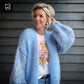 MYPZ basic chunky mohair cardigan Bubble Blue no15