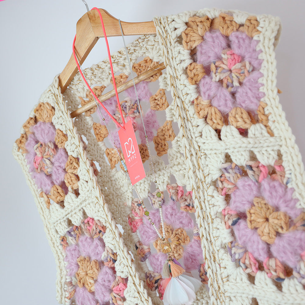 Crochet kit - MYPZ Granny Boho Gilet Brown Love (ENG-NL)