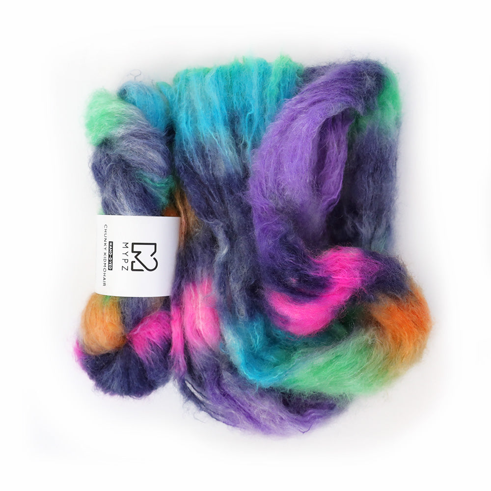 MYPZ Chunky kidmohair – hand-dyed Blue Magic V2