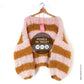 MYPZ modèle de tricot pull over EN GROSSE MAILLE EN TWEED RUGUEUX N015 FR