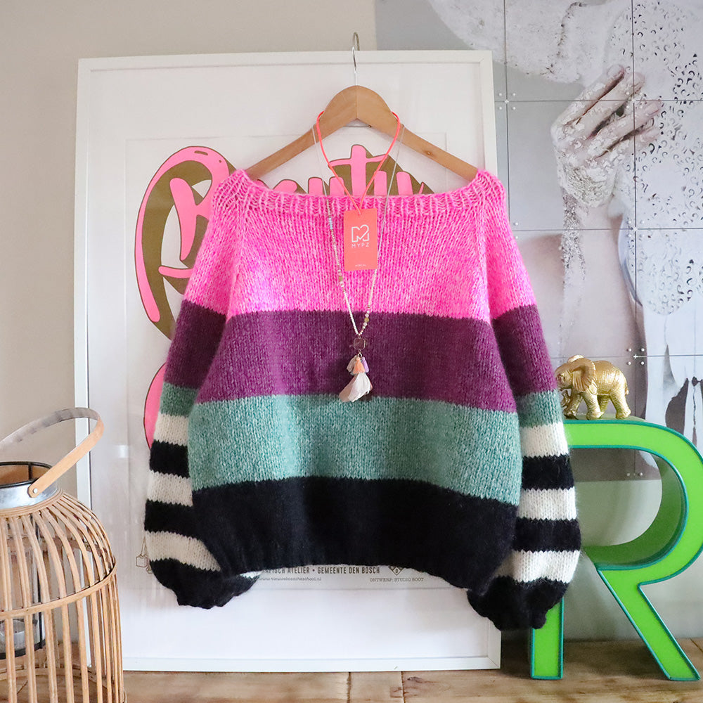 Knit pattern – MYPZ basic top-down raglan sweater Bloom No6 (ENG-NL)