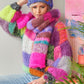 MYPZ chunky rainbow patchwork pullover No15