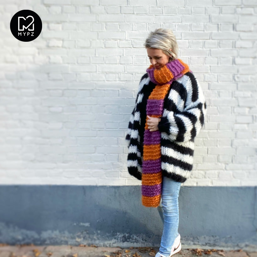 Knitting pattern - Chunky mohair scarf (ENG-NL)