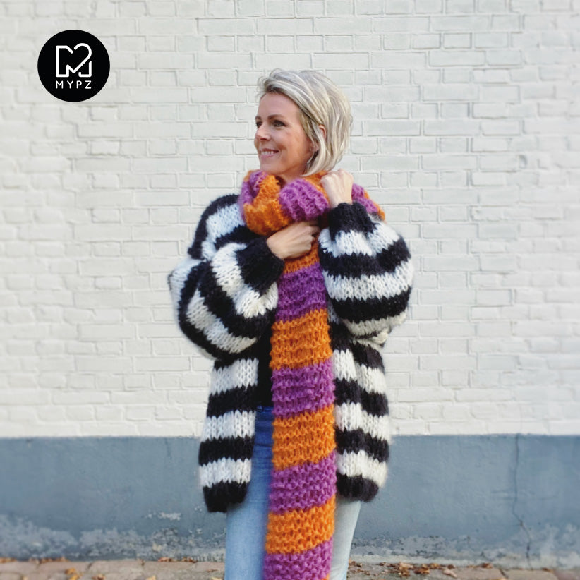 Knitting pattern - Chunky mohair scarf (ENG-NL)