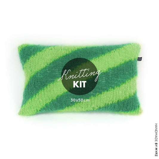 MYPZ knitting kit cushion cover diagonal no9 Greens