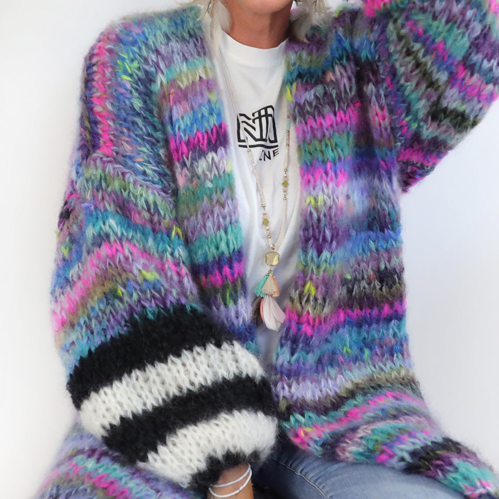 MYPZ Long Chunky Mohair Cardigan Kloë