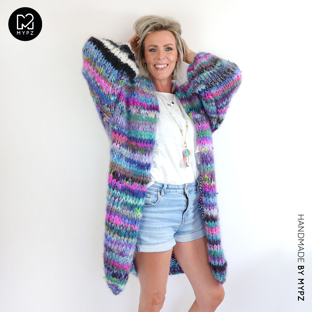 MYPZ Long Chunky Mohair Cardigan Kloë