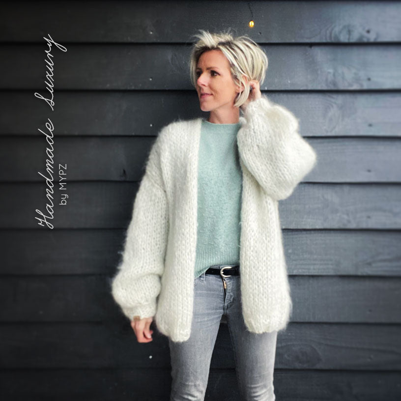 MYPZ mohair cardigan Snow White No 15