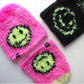 Knitting Kit – Chunky mohair Smiley beanies Pink 1 adult + 2 kid beanies (ENG-NL)